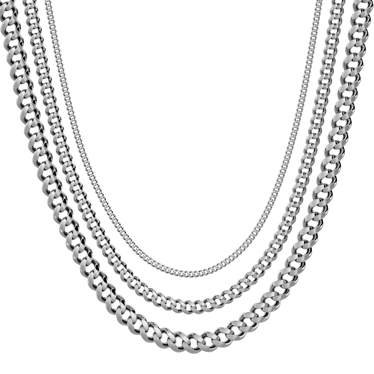 Sterling silver cuban link 2025 necklace