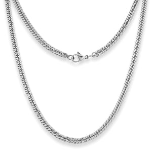 Stainless silver chain deals mens