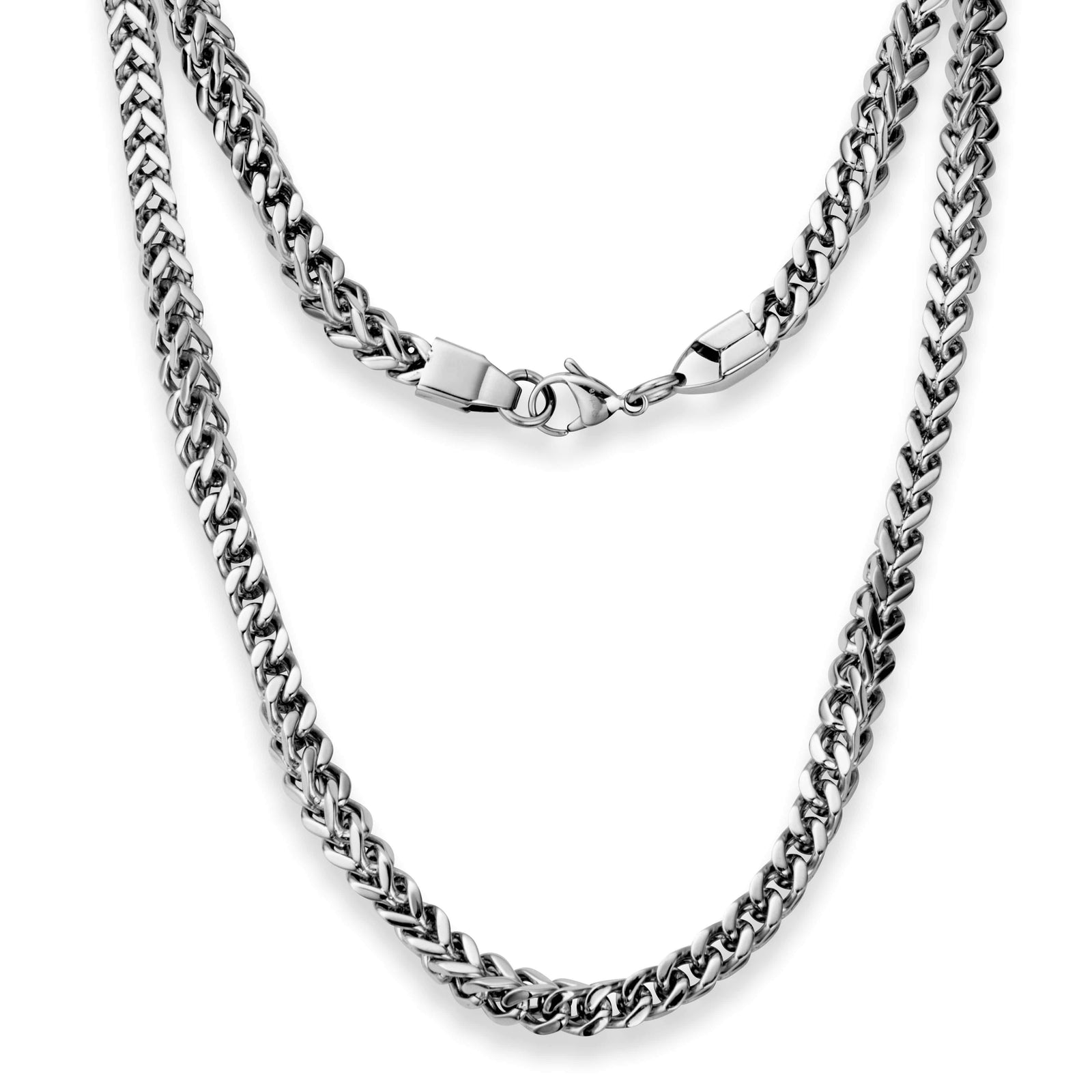 Mens Womens Stainless Steel Silver Curb Link Chain Necklace 16-28inches 3.5/5/7m